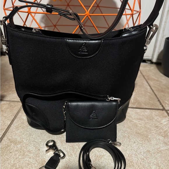 Joy Mangano Black Shoulder Bag with Adjustable Strap - Picture 11 of 12